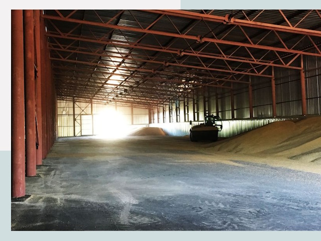 Строительство зернохранилищ в Карабулаке