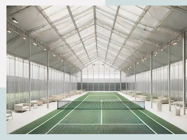 Строительство теннисных кортов в Карабулаке