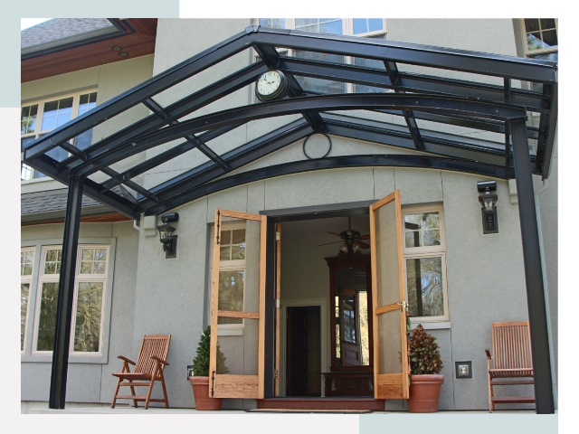 Козырьки металлические в Карабулаке