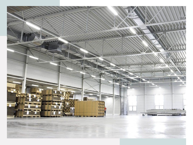 Освещение ангаров в Карабулаке