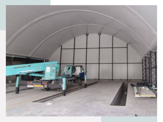 Внутреннее оснащение ангаров в Карабулаке